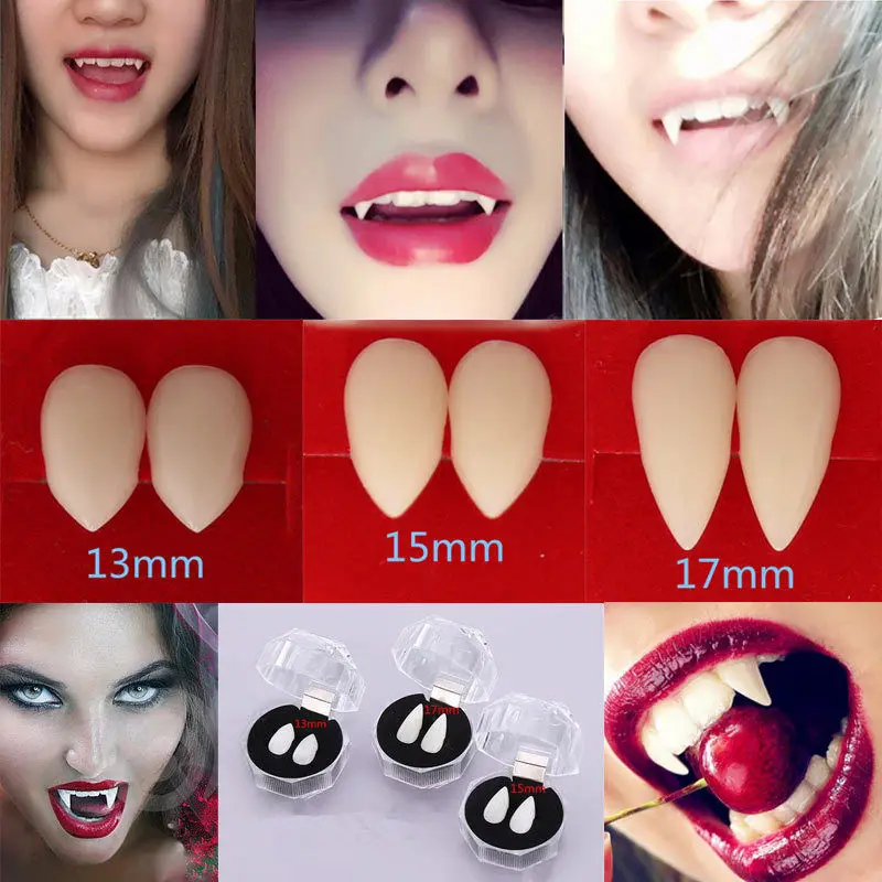 

Zombie Small Vampire Fangs Deluxe Vampire Teeth Halloween Dental Quality Creative Handsome CuteHalloween Vampire Teeth