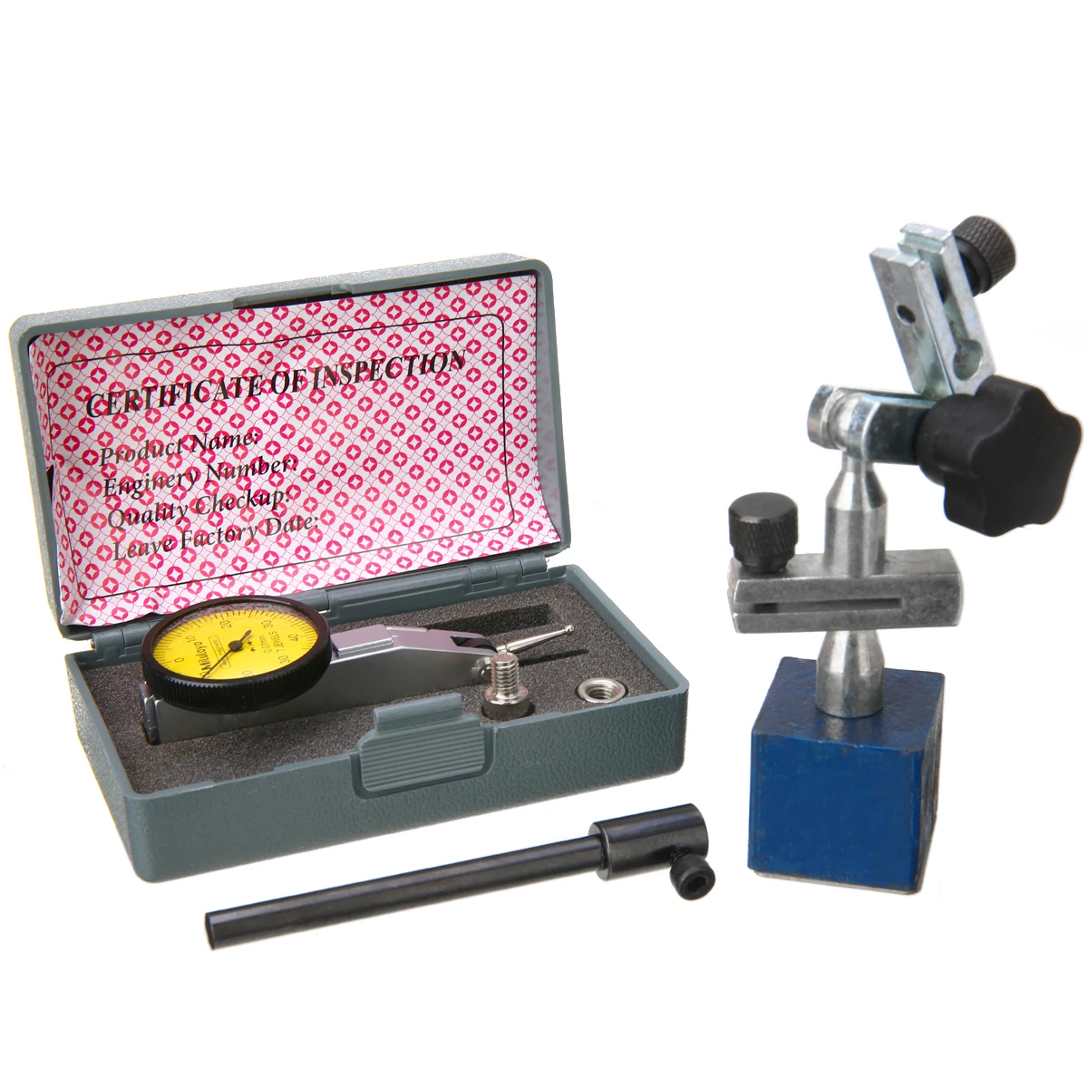 0-0,8 мм точный измерительный индикатор с магнитным держателем прочный измерительный инструмент