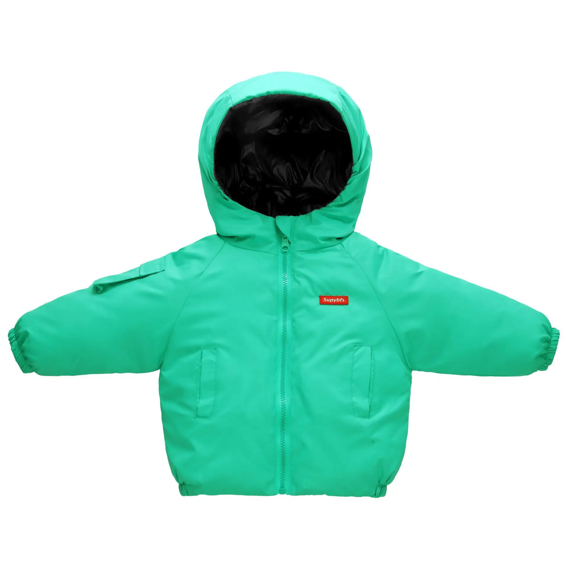 Детская одежда новая детская легкая куртка-пуховик Двусторонняя Детская одежда больших и средних размеров толстый пуховик в Корейском стиле для мальчиков