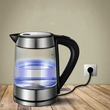 Электрический чайник бытовой Детский стеклянный открытый