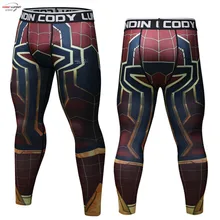 Человек-паук, обтягивающие, 3D принт, компрессионные колготки, брюки, мужские, s, спортивные штаны,, для фитнеса, обтягивающие леггинсы, брюки для мужчин