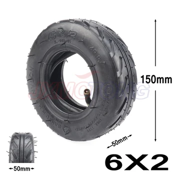 

Motorcycle 6X2 6 inch inner tube & tire tyres set tubeless for electric scooter wheel free shipping