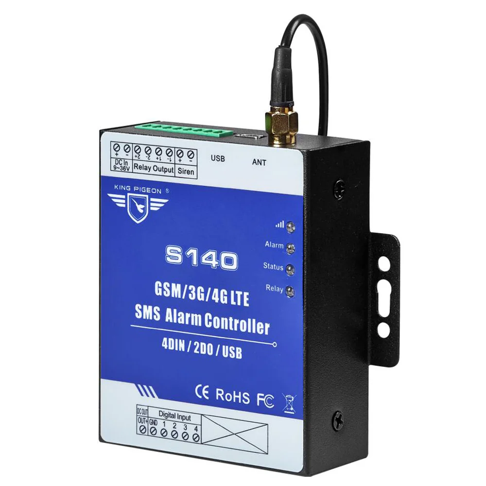 S140 GSM/3G/4G RTU SMS контроллер сигнализации гидрологический мониторинг автоматический