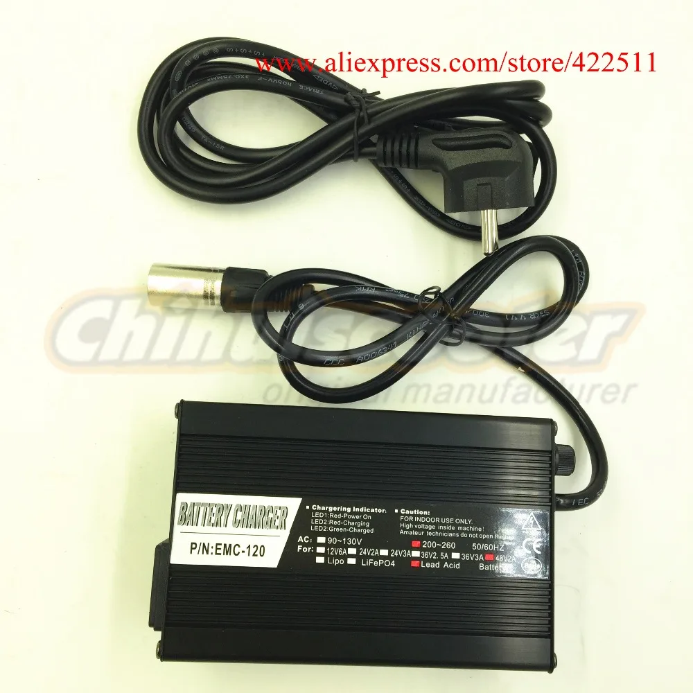 Aluminium Electric Scooter Battery Charger 48V 2A Lead Acid Battery