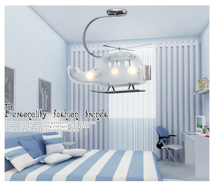 Modern Creative Led Stainless Steel Whirling Helicopter Style