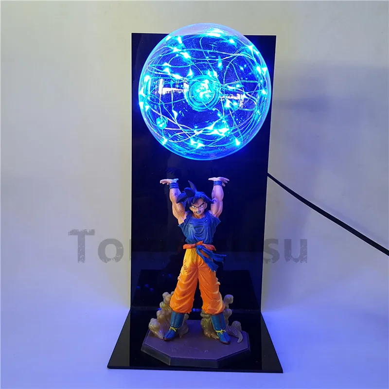 Dragon Ball Z Сон Гоку дух бомба Супер Saiyan фигурку аниме Dragon Ball Z светодиодные лампы модель игрушки DBZ сон Гоку