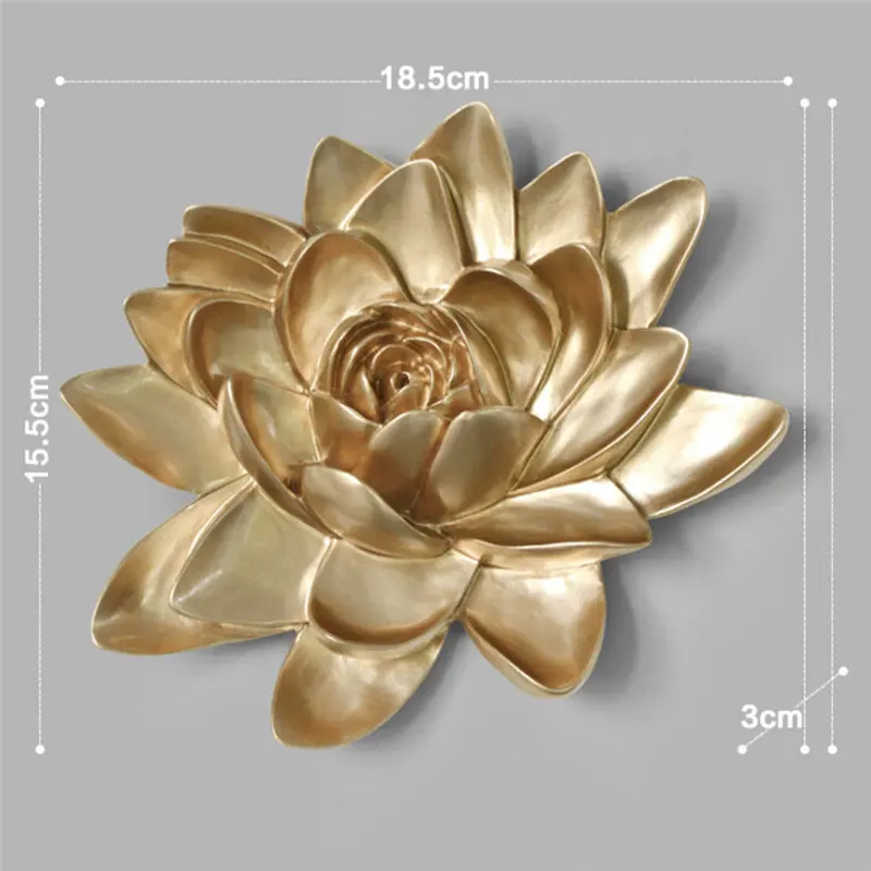 11 3D изделия из смолы цветы искусство Европейский творческий ручной работы Lotus Fish Настенная Наклейка для гостиной домашние настенные декорации фрески - Цвет: 11