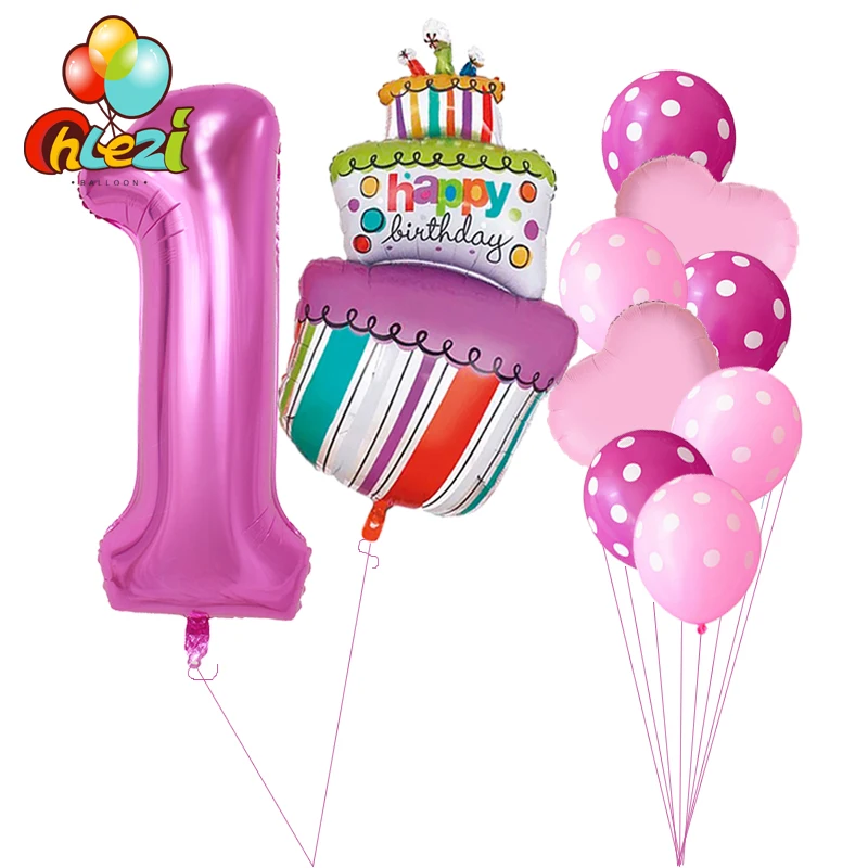 10 шт. Baby Shower 1st на возраст 2 3 4 5 День рождения Декор 40 дюймов количество Фольга