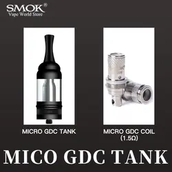 SMOK Vape MICRO GDC распылителя Cigarro Eletrônico Vaporizador 3 мл Atomizador fit vape моды 10-18 W электронная сигарета S8029