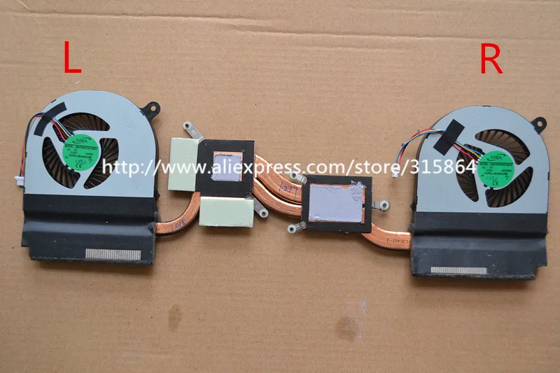 

New laptop cpu cooling fan for Acer V Nitro VN7-591 VN7-591G with heatsink L&R