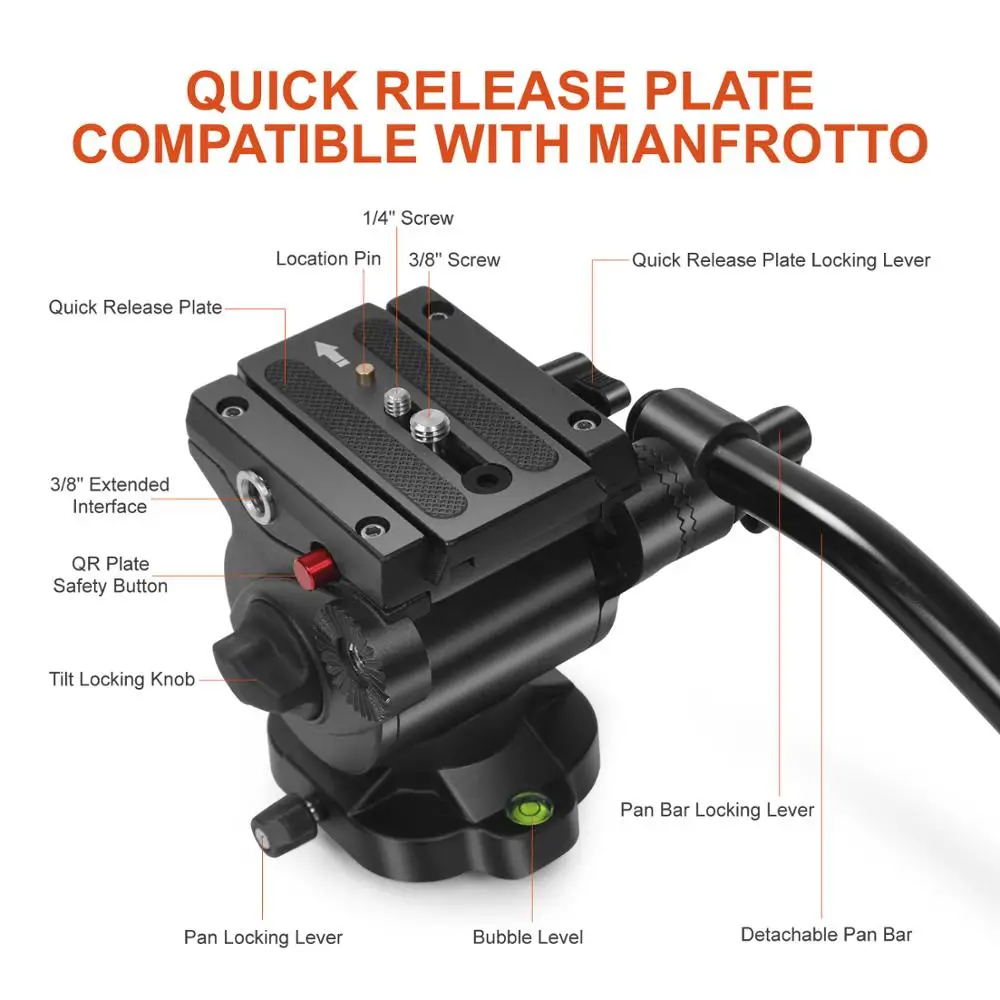  ASHANKS 0508A 5KG Professional Tripod camera tripod/Video Tripod/Dslr VIDEO Tripod Fluid Head Dampi