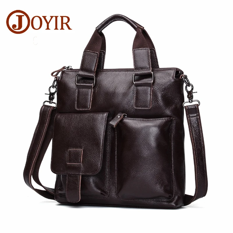 Joyir حقيقية جلد الرجال حقيبة حقيبة خمر حقائب الرجال رسول حقائب جلدية crossbody الكتف محمول حقيبة يد الذكور