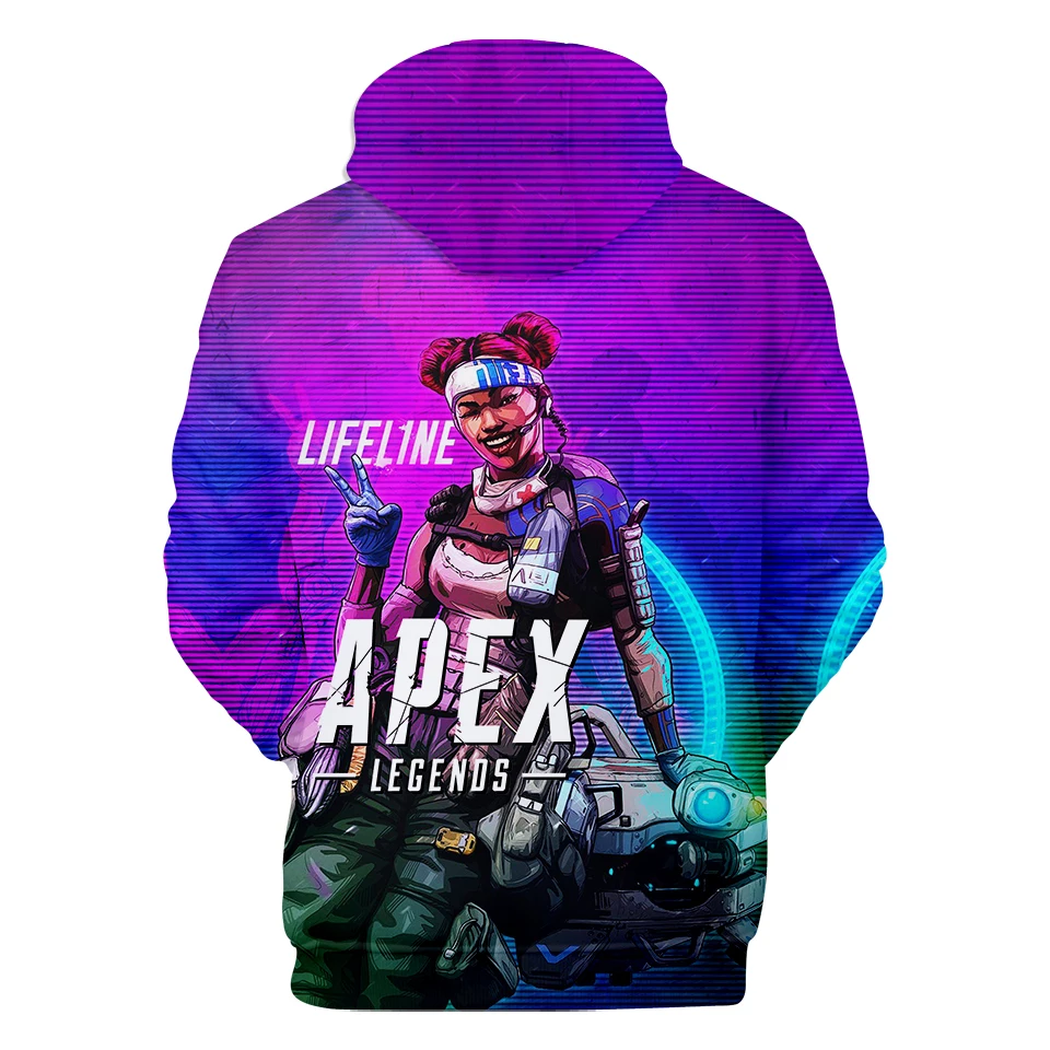 Крутая Мода Apex Legends 3D толстовки Толстовка для мужчин и женщин Harajuku Горячие игры Apex Legends 3D толстовки Мужская Толстовка Топ