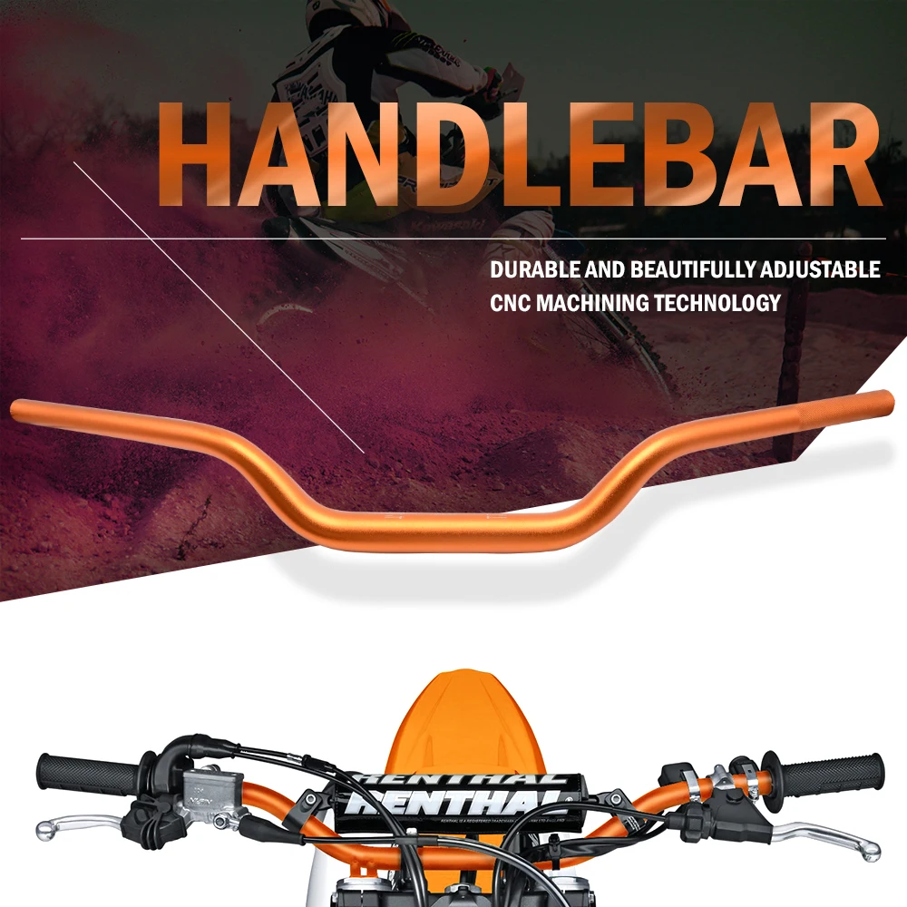 Motorcycle handlebar orange CNC Aluminum handle bar for KTM Duke 200 250 390 EXC EXCF SX SXF XC