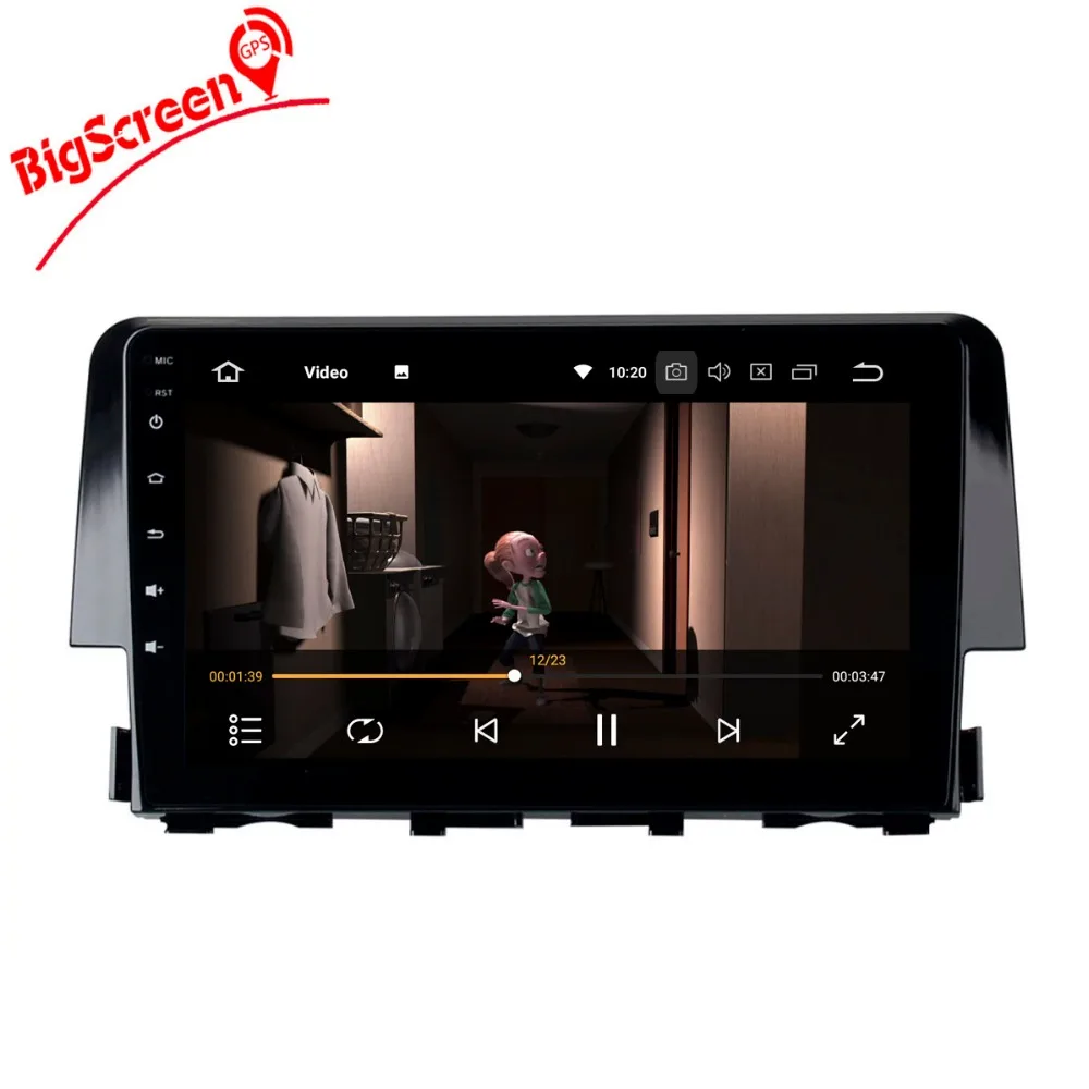 Perfect The Newset Android8.0 8 Core 4GB RAM 32GB ROM Car No DVD Player GPS Navi For Honda Civic 2015 2016 multimedia Unit Autoradio 3