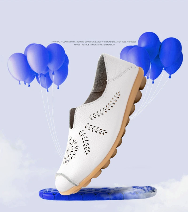 2019 Fashion Summer Women Flats Moccasins Leather Flat Casual Women Shoes plush size Basic soft Slip-On Loafers Ladies VT211 (6)