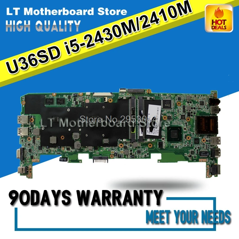 

for ASUS U36SD U44S U44SG motherboard with I5 CPU U36SG U44SG laptop motherboards REV 2.1 GT520 1G 100% Tested Motherboard
