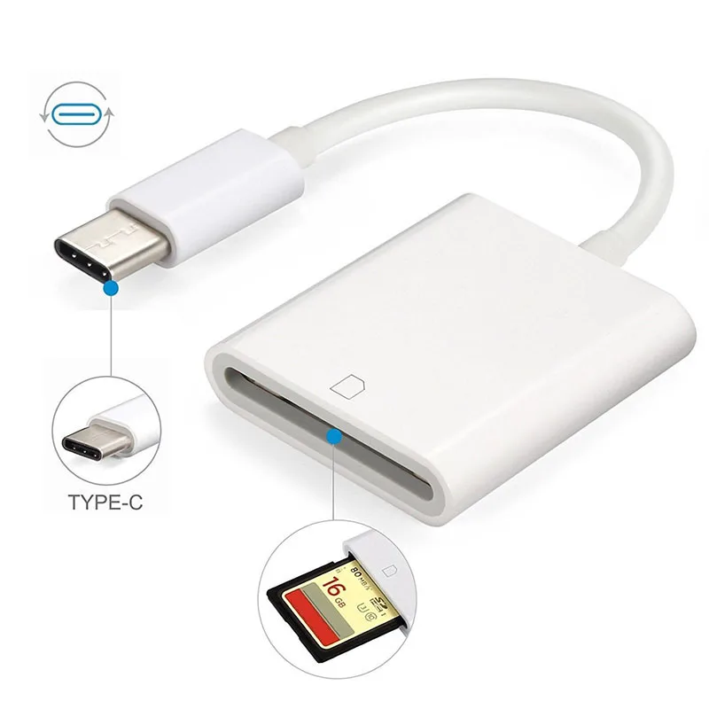 Портативный usb type C USB-C к SD кард-ридер адаптер кабель OTG камера кабель адаптер для Macbook samsung huawei Xiaomi