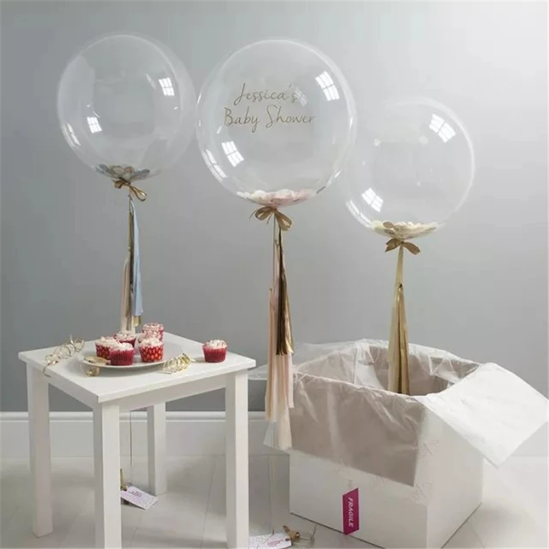 DIY Свадебные украшения для дня рождения воздушные шары Bobo воздушные шары перо конфетти прозрачные ПВХ Ксеноновые воздушные шары для украшения вечеринок