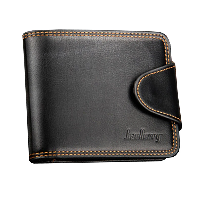 

Business casual men's wallet cross section zipper buckle wallet Europe and America van wallet