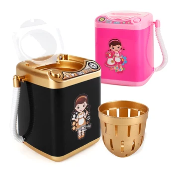 

Newest Electric Cosmetic Powder Puff Washing Machine Makeup Brush Cleaner Washer Tool Mini Simulation Children Play Pretend Toy