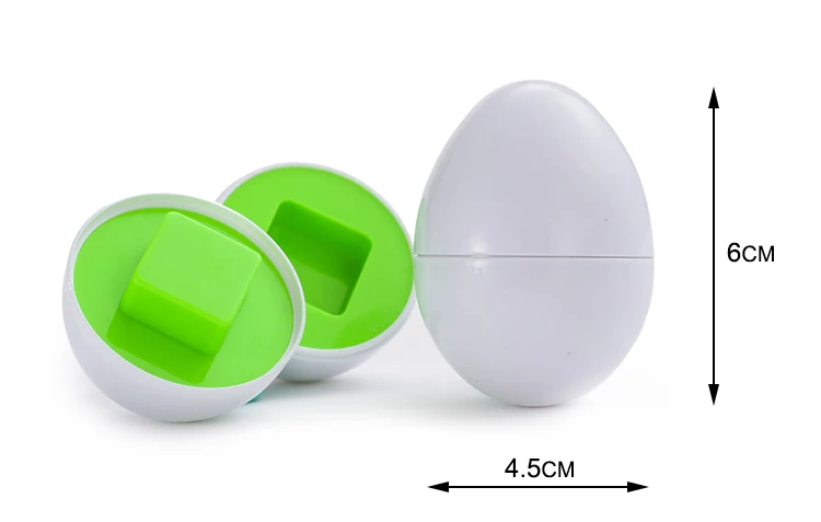 6Pcs Montessori Learning Education Math Toys Smart Eggs / Plastic Screws 3D Puzzle Game For Baby Children Educational Toys GYH