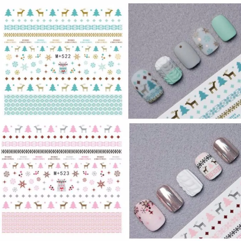 

1pcs Chirstmas Nail Water Decals Pumpkin Skull Nail Art Tattoo Decals Water Slide