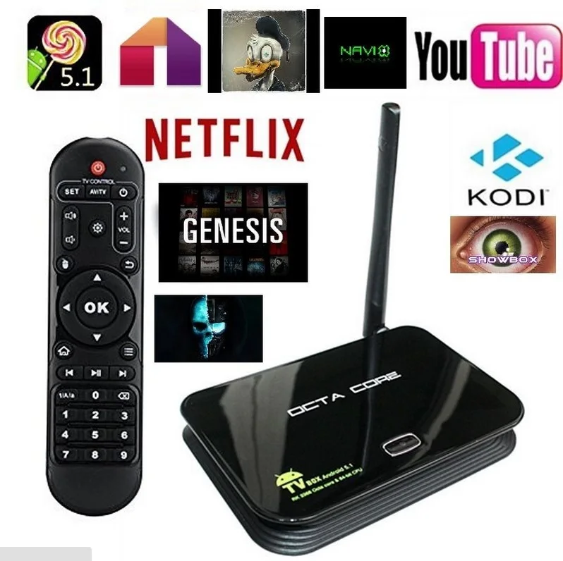 New octa core Z4 Android TV Box Android 5.1 64Bit Octa Core Wi Fi DLNA