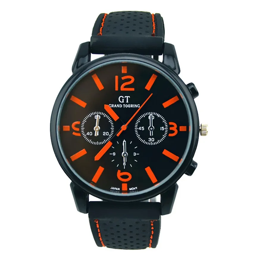 

Fashion Rubber Sport Cool Quartz Hours Wrist Analog Watch Mens Watches Top Brand Luxury Erkek Saat Creative Men Relogio #C