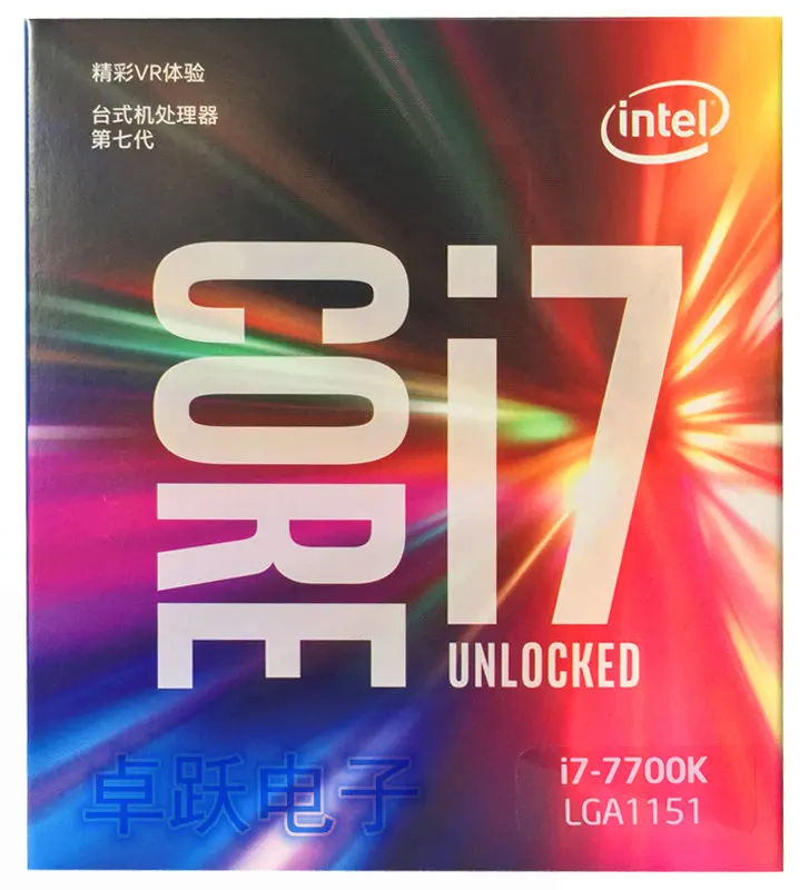 Intel PC Core 7 series процессор I7 7700K I7-7700K в штучной упаковке процессор LGA 1151-land FC-LGA 14 нанометров четырехъядерный процессор