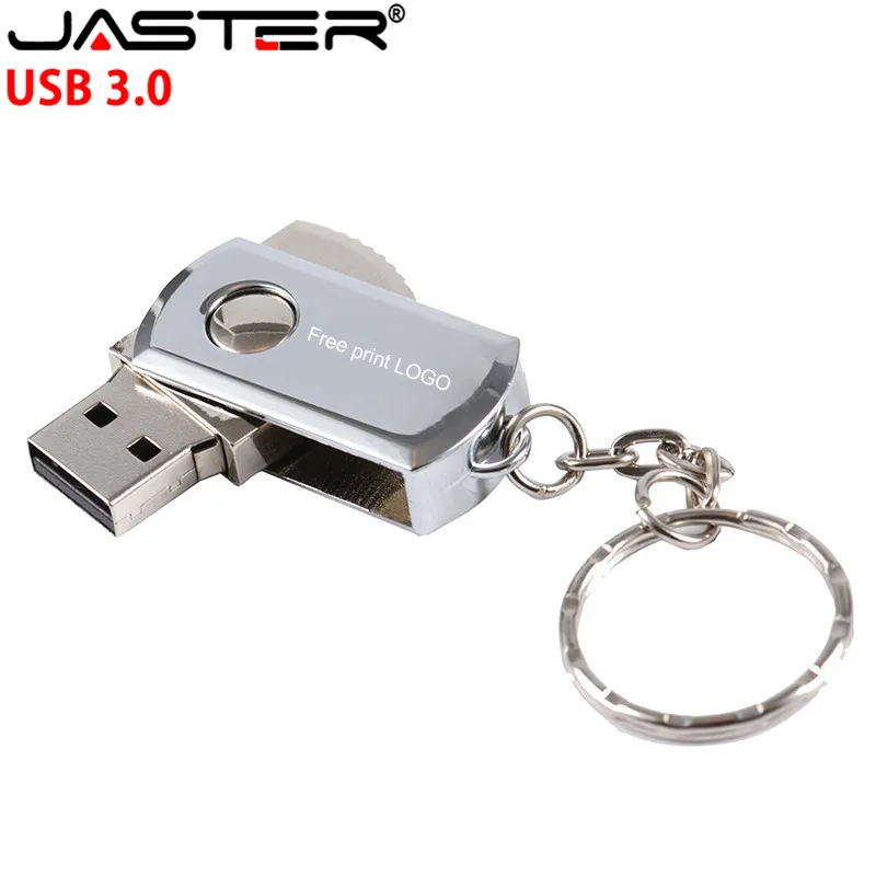 JASTER USB 3,0 Металлический Брелок флеш-накопитель 128 Гб 64 ГБ 32 ГБ 16 ГБ флеш-накопители реальная емкость флеш-накопители usb флешки(более 10 шт. бесплатный логотип