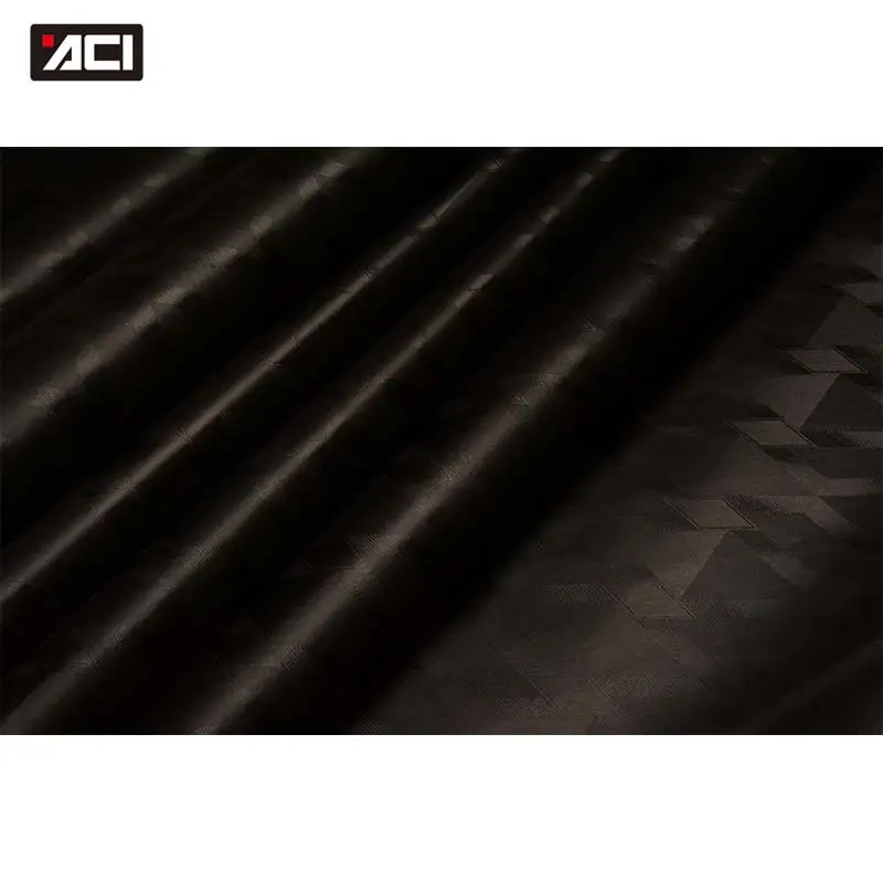 

ACI New Promotion Black African Bazin Guinea Polyester Fabric 10 Yards Brocade Jacquard Textile For Lady Dressing Free Shipping