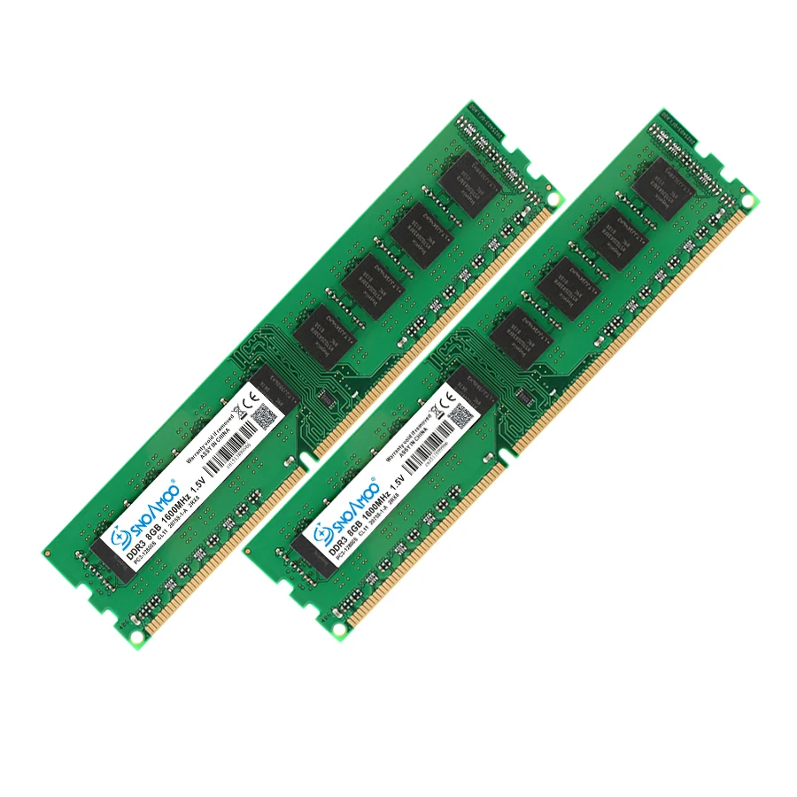 SNOAMOO компьютер ram DDR3 8 Гб 1333 МГц 240pin CL9-CL11 4G 2G 1600 МГц для AMD Intel DIMM Настольный ПК Память пожизненная Гарантия