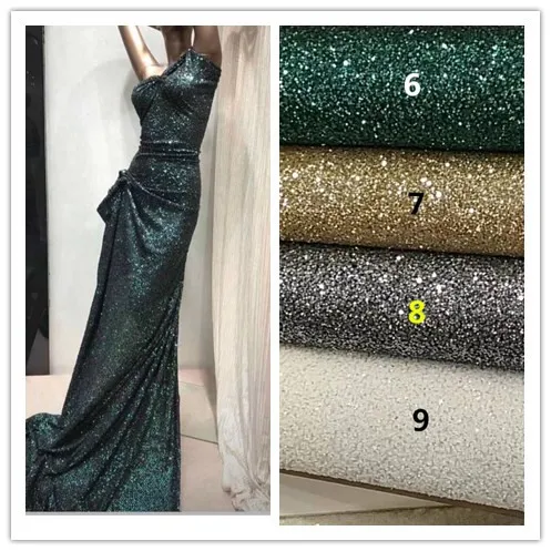 

Top selling 5 yards/lot glued glitter lace fabric S-1811 fashion tulle glitter lace for party dress