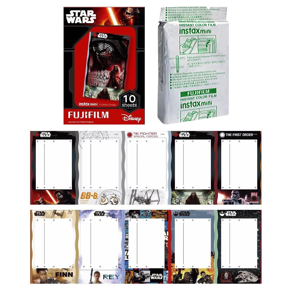 Fujifilm Instax Mini Star Wars limited edition мгновенная 50 пленка для Fuji Mini 7 s 8 25 50 s 70 90& Share SP-1, 2