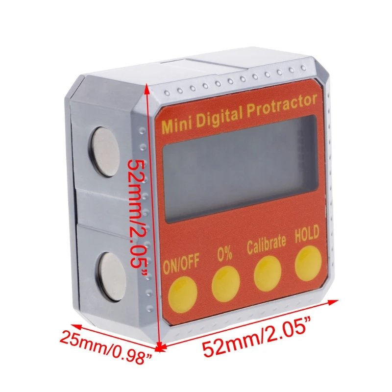 

360 Degree Digital Protractor Inclinometer Electronic Level Box Magnetic Angle Gauge