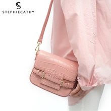 SC брендовая модная сумка из натуральной кожи с клапаном для девочек, маленькая сумка-мессенджер, женская кожаная сумка на плечо с животным принтом, сумка через плечо