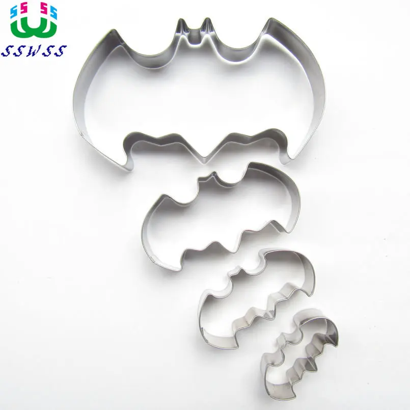 

One,Two,Three,Four Bats Shape Cake Decorating Fondant Cutters Tool,Cartoon style Cake Biscuit Baking Mold,Direct Selling
