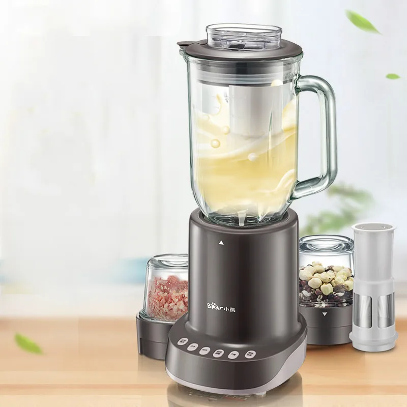 Многофункциональная кухонная машина Bear с 3 стеклянными чашками бытовая