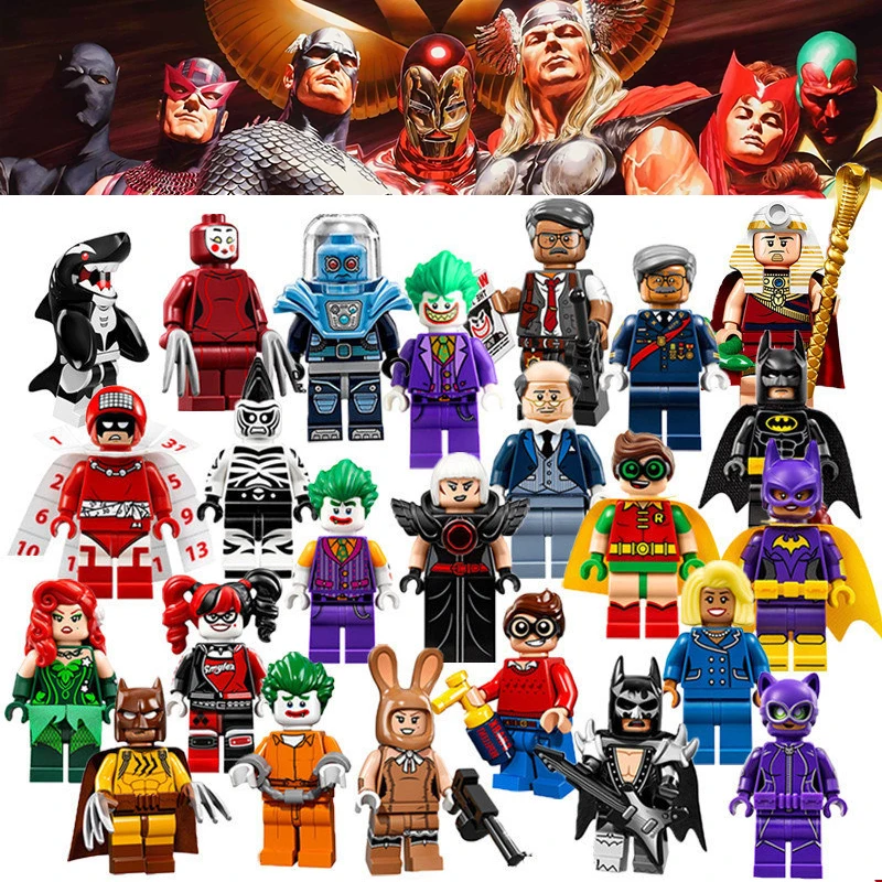 

Legoes Avengers Super Heroes Batman Ironman Spiderman Hulk Marvels Movie Figures Building Blocks Compatible With LegoINGly 30