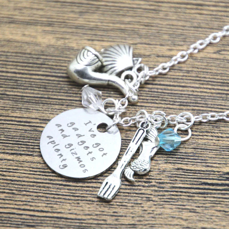ariel little mermaid necklace