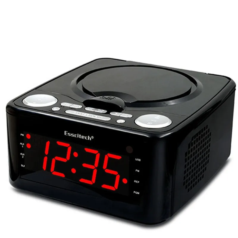 Clocked cd drive CD player stereo speakers alarm