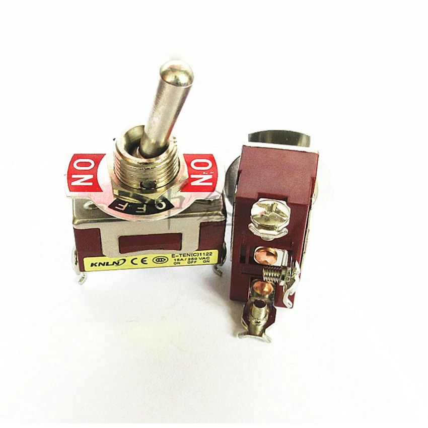 1 шт. 12 мм 15A 250VAC 3PIN ВКЛ-ВЫКЛ-на E-TEN1122 тумблер кулисный переключатель выключатель питания микропереключатель