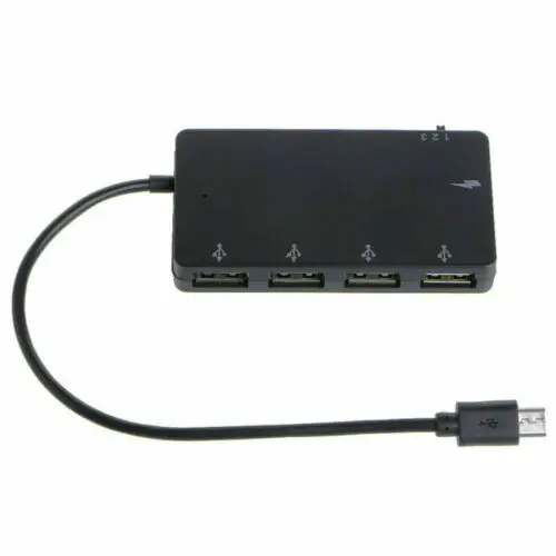 

4 Port Micro USB OTG Hub Power Charging Adapter Cable For Smartphone Tablet