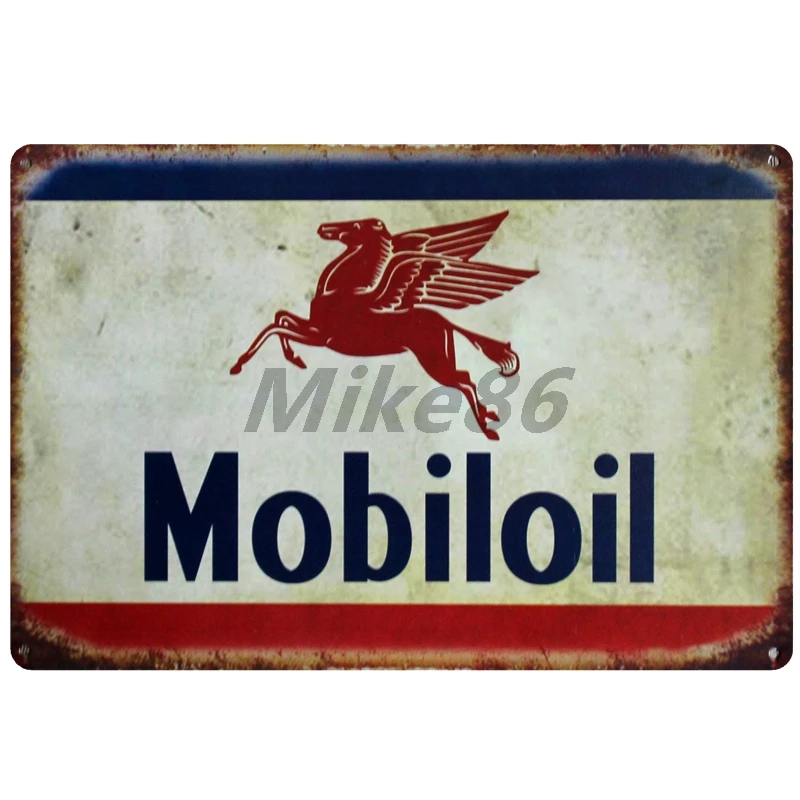 [Mike86] TEXACO Mobil STP кастрол моторное масло жестяная вывеска металлическая пластина Плакат на заказ живопись гараж классический Декор художественный LT-1689 - Цвет: AA-613