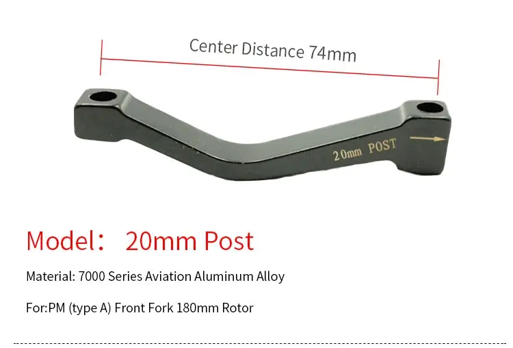 Кронштейн для MTB дискового тормоза, 180 передний PM до PM, 20 мм пост, 40 мм пост, 203 F/R PM-PM дисковые тормозные адаптеры, различные модели