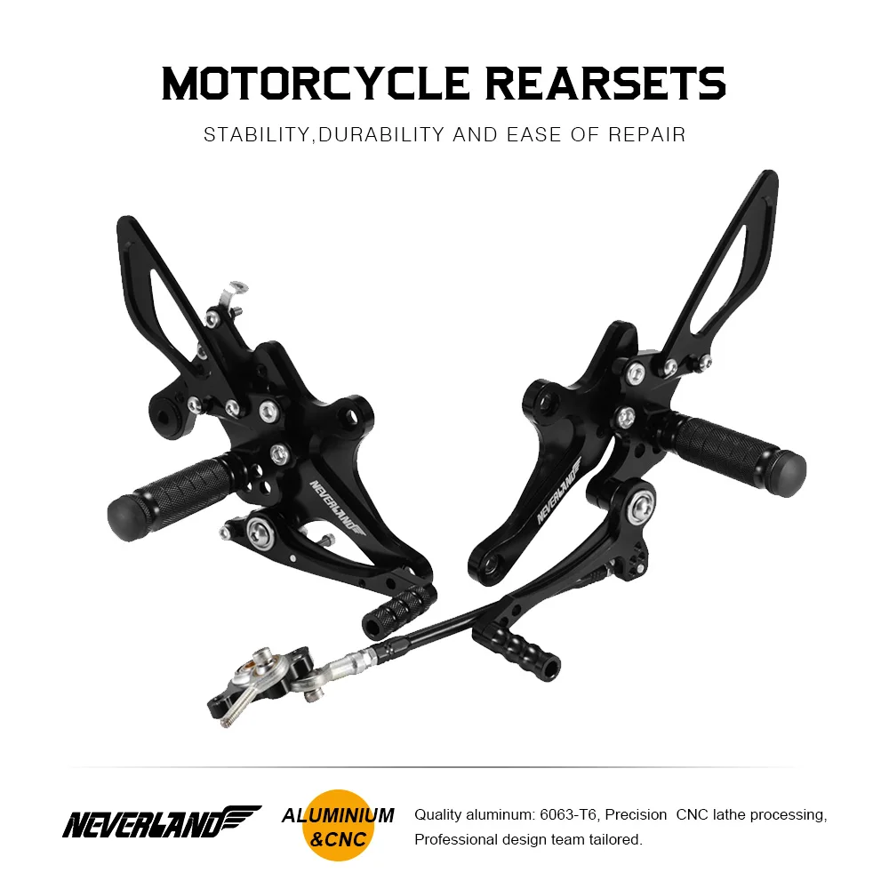 

Rearset Footrest Motorcycle Footpegs Rear Sets Foot Rest Pegs For HONDA CB1000R 2008 2009 2010 2011 2012 2013 2014 2015 2016