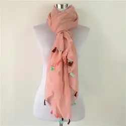 Зимой и осенью шарф Для женщин высокое качество платки и Шарфы для женщин белье хлопок шарф теплый сплошной Цвет шарф Бесплатная доставка