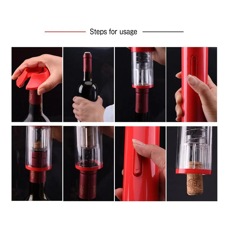 Electric Wine Stoppers Eco-Friendly Bottle Stopper Corkscrew Wine Opener Stoppers Champagne Plug Bar Tools Wine Accessories (10)