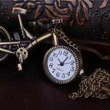 Крошечные Прокат Карманные Часы New! античная Бронза Украшение Уникальный Подарок Цепи Педант Часы Моды Популярный Подарок Брелок Часы